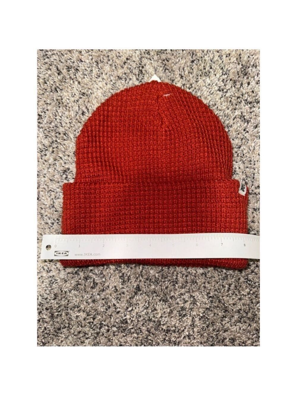 Women's American Eagle AE Red Knit Beanie Hat One Size